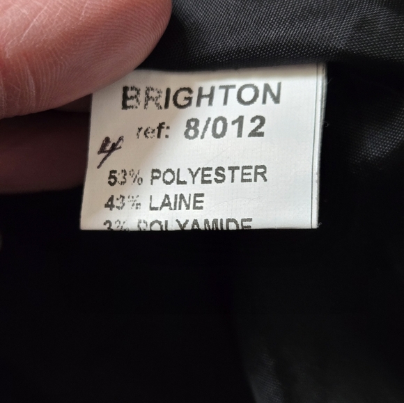 Brighton Paris Black Double-Breasted Wool Blend Blazer. Size 4 - Picture 10 of 14